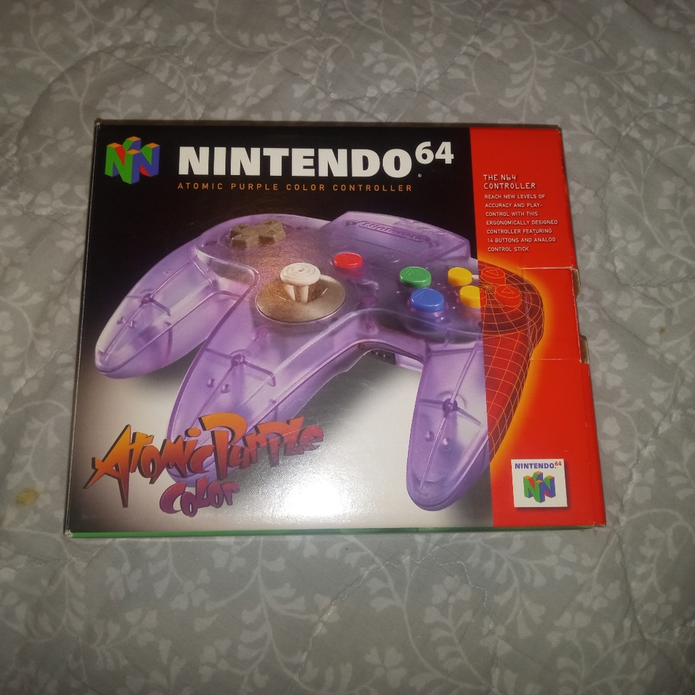 Nintendo 64 Atomic purple controller
